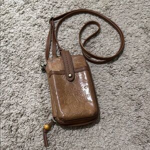 The Sak Tan Leather Crossbody Bag